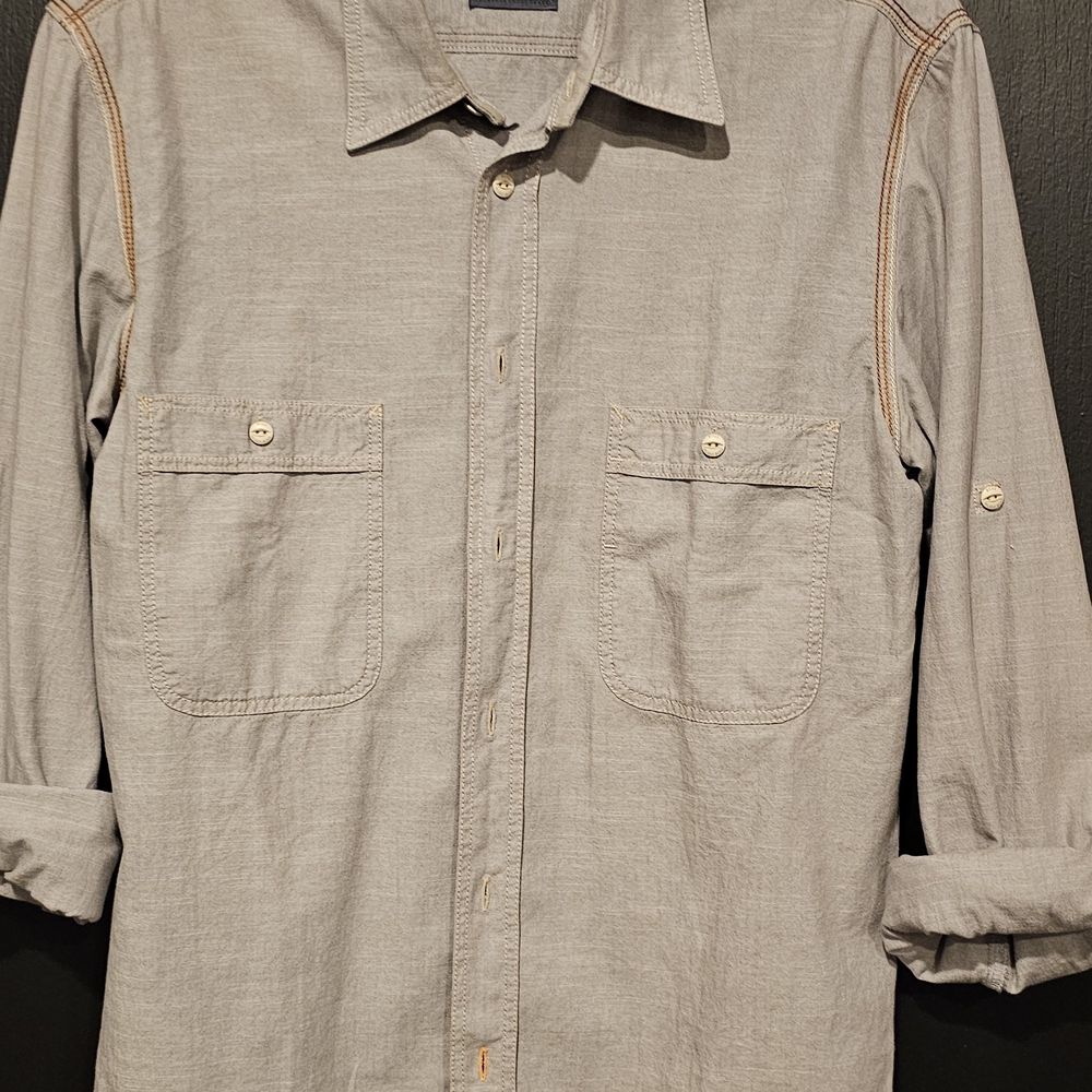 BOSS ORANGE Gray Shirt with Orange Logo